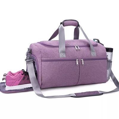 18&quot; Gym Anti Theft Travel Bag Duffle Bag With Shoe Compartment Wet Pocket