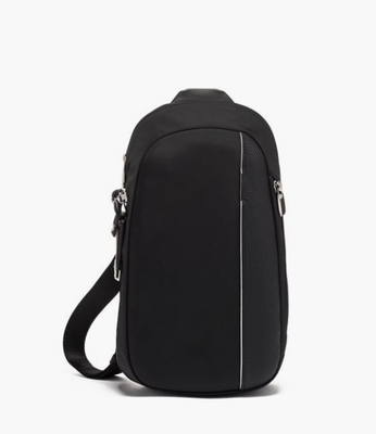 Black Stylish Waist Bag Pouch Shoulder Crossbody Chest Bag For Travel Gym Waterproof