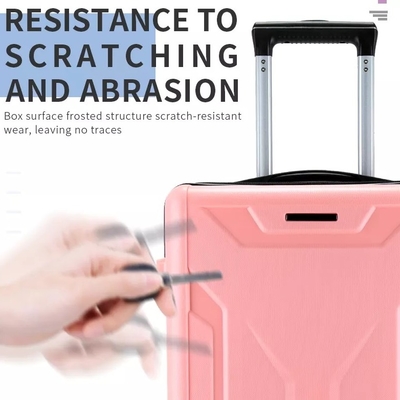 Polyester Lining Hard Shell Luggage Set 24''  Trolley Suitcase Tsa Luggage Lock 3 Pcs Pp Carry On