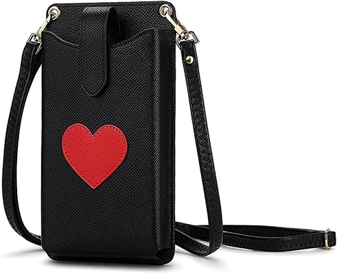 Small Cellphone Crossbody Wallet Synthetic Leather Material Cellphone Holder