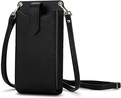 Small Cellphone Crossbody Wallet Synthetic Leather Material Cellphone Holder