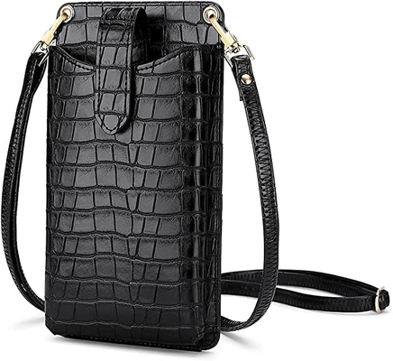 Small Cellphone Crossbody Wallet Synthetic Leather Material Cellphone Holder
