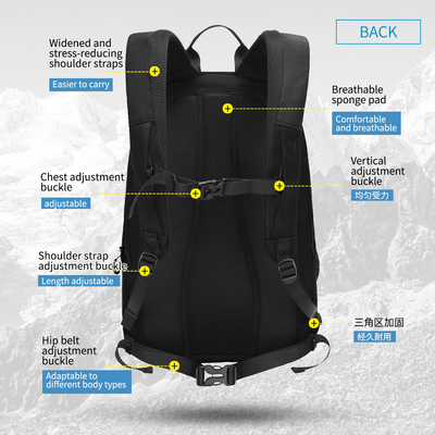 T-B9280 New Trending Waterproof Hiking Backpack Mountaineering Bag With Reflective Strip