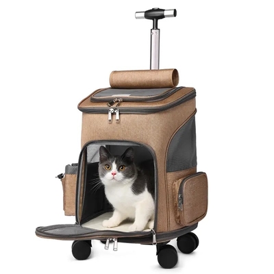 Fashion Outdoor Waterproof Travel Pet Carrier Bag Sustainable Pet Travel Trolley