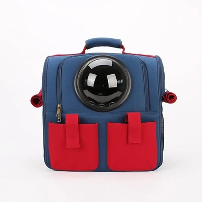 Portable Pet Carrier Bag Transparent Capsule Breathable Travel Parrot Cat Dog Bird Backpack